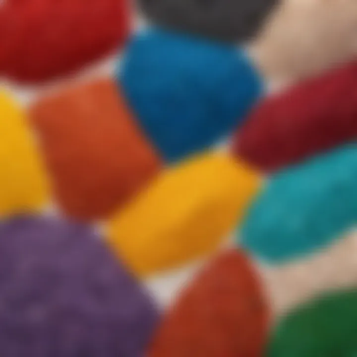 Colorful gravel options for creating garden paths