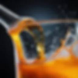 Detailed view of antifreeze chemical composition