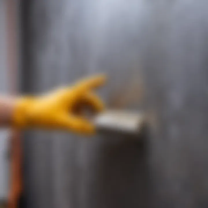Techniques for applying wet silk texture on walls