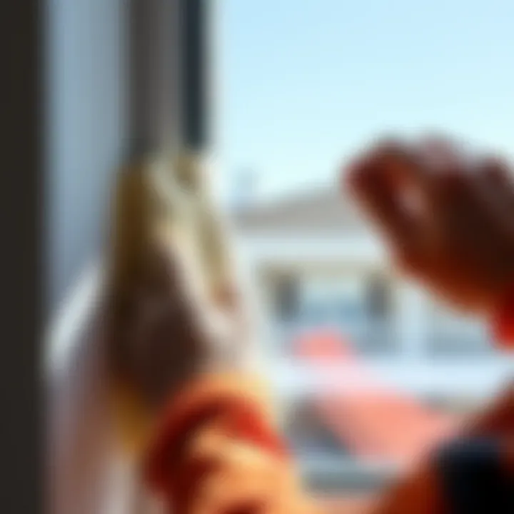 Smooth Application of Sealant on Window Edges Applying sealant smoothly along window edges