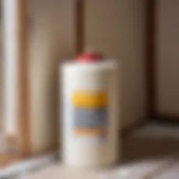 Canister of foam insulation with remaining product