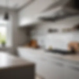 Kitchen layout showcasing ventilation openings