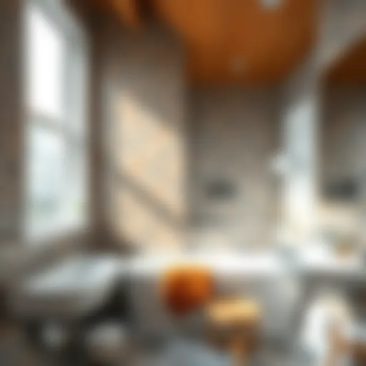 Before and after comparison of bathroom tile updates