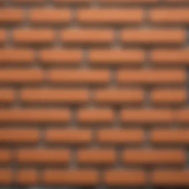 Black Grout on Brick Joints Overview of black grout applied on brick joints