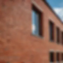 Elegant brick facade showcasing different styles