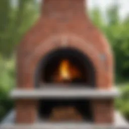 A beautifully crafted brick oven showcasing intricate design and craftsmanship