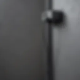 Neatly concealed cables along a wall