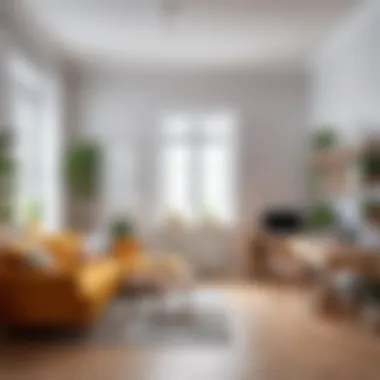 Visual Representation of Room Measurements Room layout showcasing different measurements