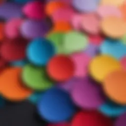 Vibrant colors on wallpaper