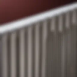 Close-up of a radiator painted with ordinary paint