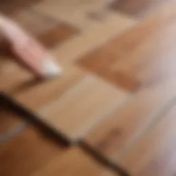 Ceramic tile adhesion on wooden surface