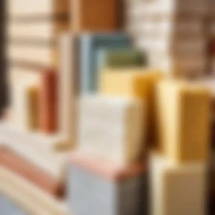 Illustration of various types of insulation materials.