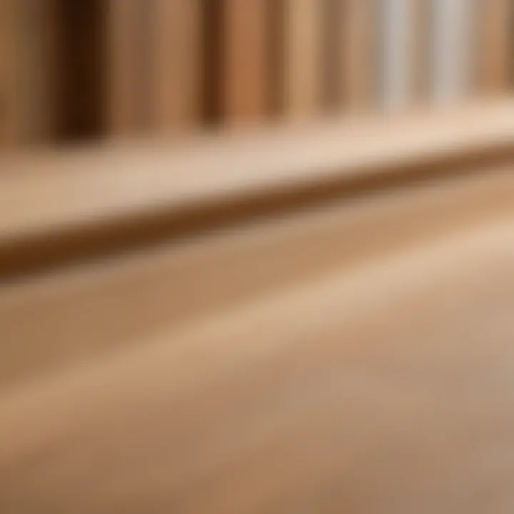 Various types of skirting boards showcasing different materials and designs