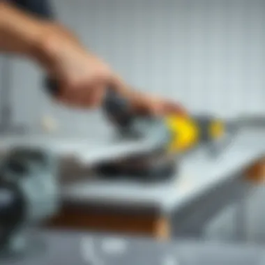 Precision Cutting Techniques Precision cutting of porcelain stoneware with an angle grinder