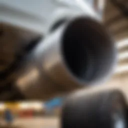 Clean exhaust pipe showcasing optimal vehicle performance