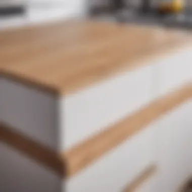 Quality Materials for Modular Solutions Close-up of high-quality materials used in modular kitchen systems
