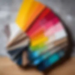 Vibrant color palette for interior wall painting