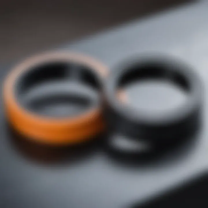 New rubber seal displayed next to worn seal