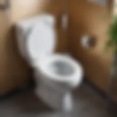 Successfully Installed Float Mechanism Completed installation of the float in a toilet