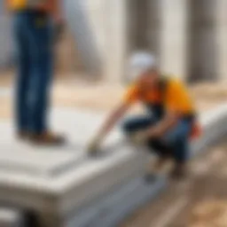 Concrete setting in formwork