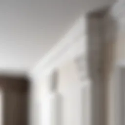 Elegant wall-mounted cornices enhancing interior decor