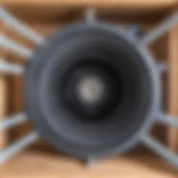 Illustration of a construction vacuum's internal components