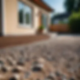 A beautifully crafted gravel foundation surrounding a home