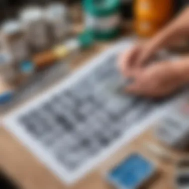 Selection of materials for stencil creation