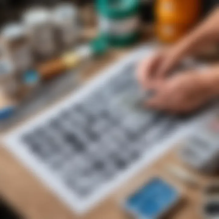 Selection of materials for stencil creation