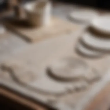Essential Materials for Plaster Art Selection of materials needed for bas-relief art