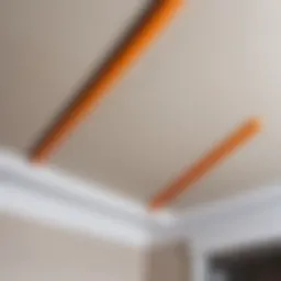 Precision cutting of foam ceiling moldings