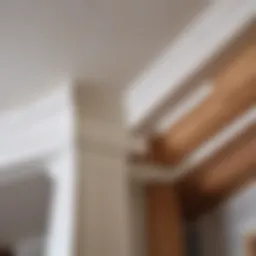 Precision cutting of crown molding pieces.