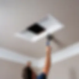 Precision cutting technique for ceiling molding