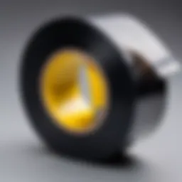 Flexible damping tape roll on a smooth surface