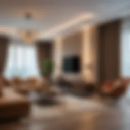 Elegant living room lighting design that enhances ambiance