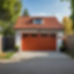 A well-planned garage adjacent to a fence