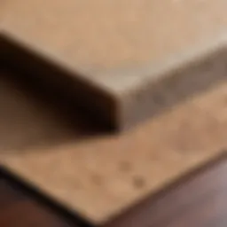 Close-up of sandpaper texture revealing grit levels