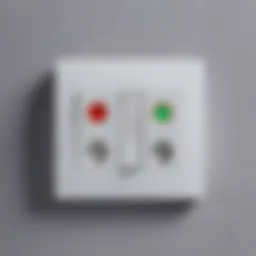 Double switch with socket for light control