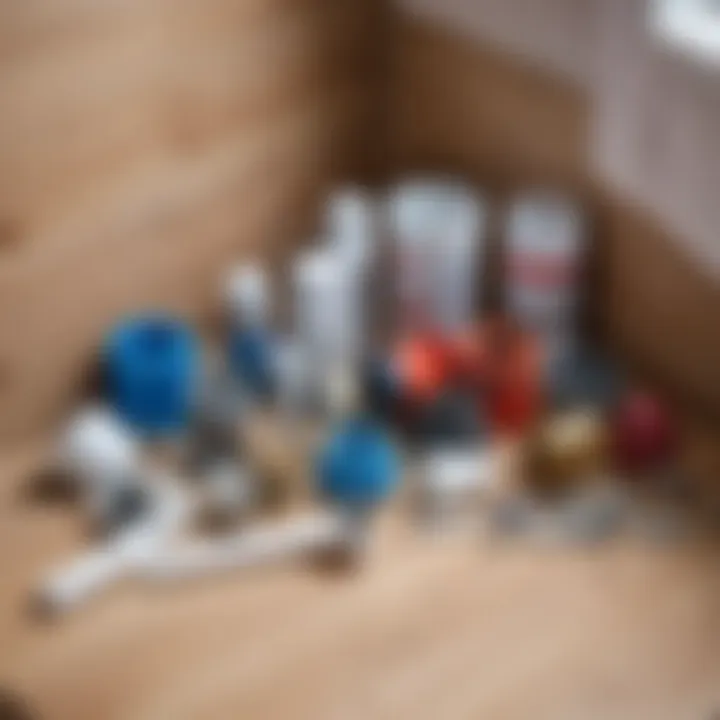 Selection of materials for drain installation