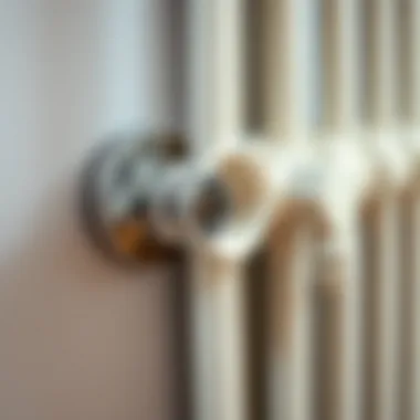 Air Release Mechanism in Radiators Radiator valve showing air release mechanism