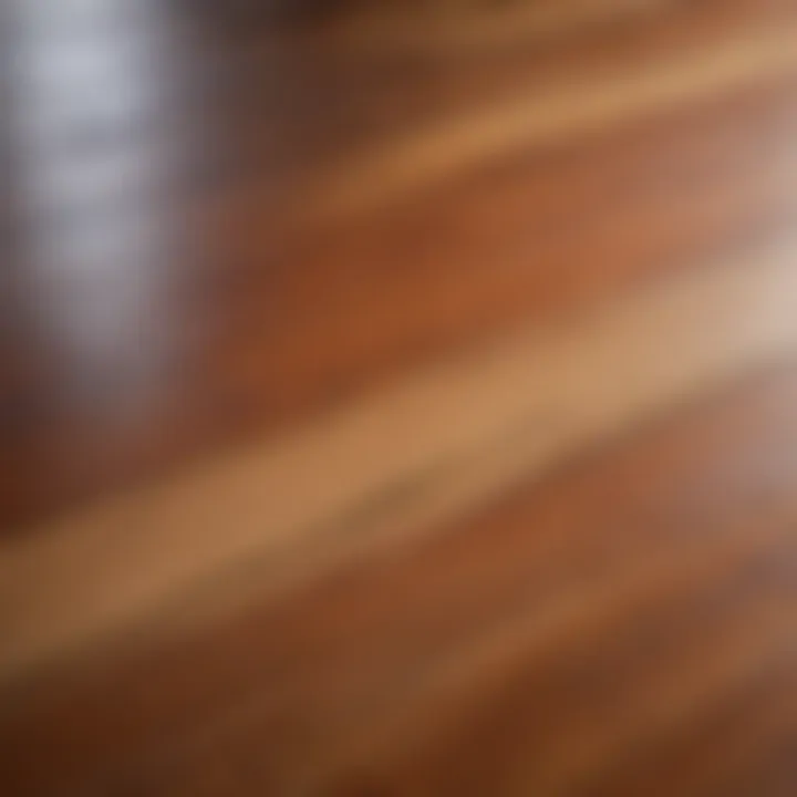 Finished wooden surface after paint removal