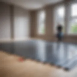 Electric underfloor heating system installation