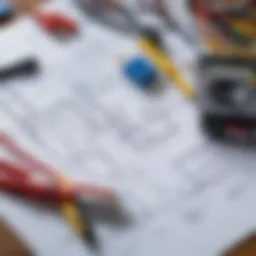 Detailed electrical plan for apartment