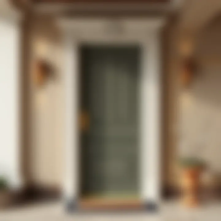 Elegant Entrance Door Design Elegant entrance door complementing home exterior