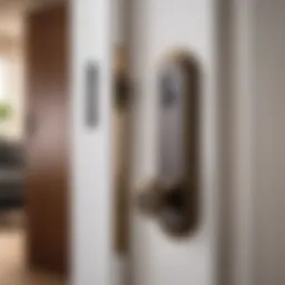 Elegant interior door lock showcasing style and sophistication