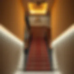 Elegant staircase lighting design