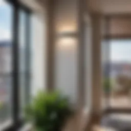 Elegant wall light enhancing balcony aesthetics