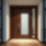 Stylish entrance door showcasing modern design