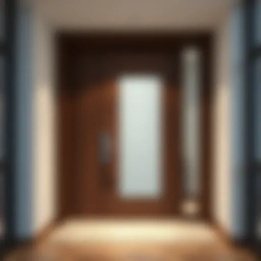 Stylish entrance door showcasing modern design