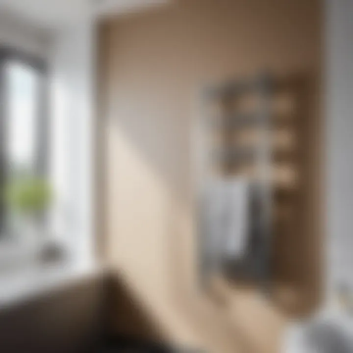 Wall-mounted electric towel warmer